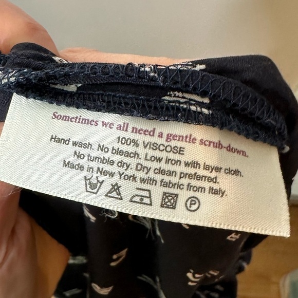 MM Lafleur The Flynn Trouser Nay Ikat Print Size 4 - Picture 9 of 11